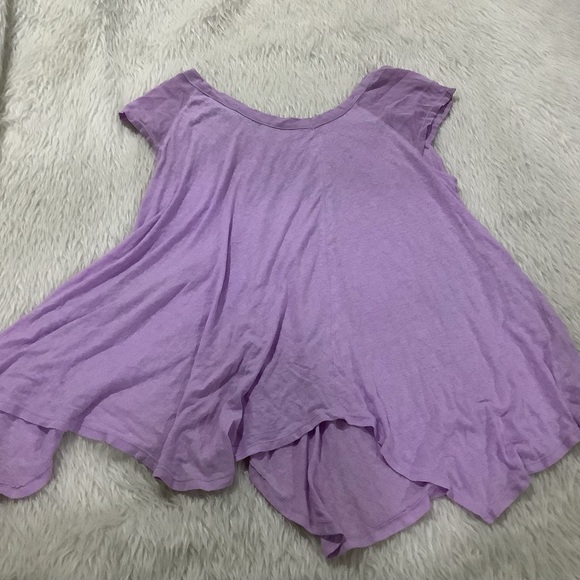 Free people women’s oversized summer breezy purple flowing top size small - Picture 7 of 9